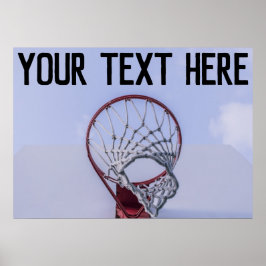 Anpassat namn för basketbollspelaren eller textspo poster