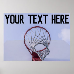 Anpassat namn för basketbollspelaren eller textspo poster