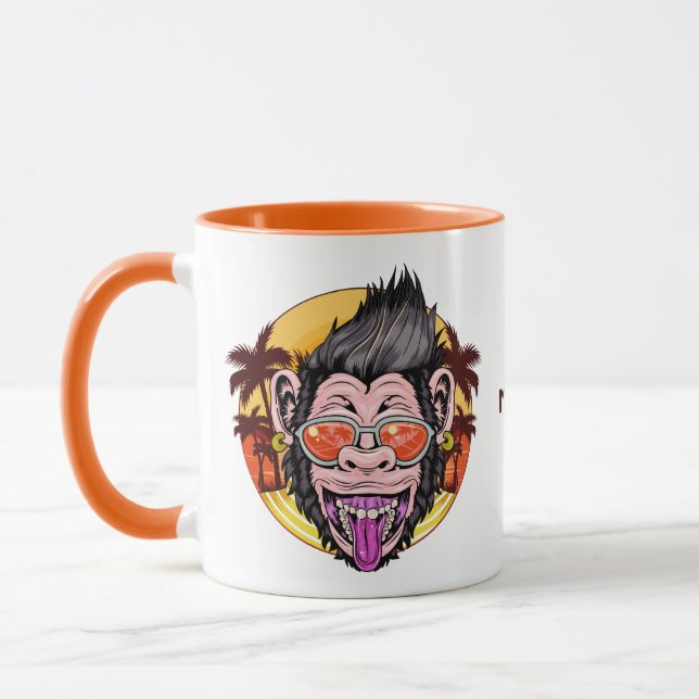 Anpassat namn för Beach Monkey Mugg (Vänster)