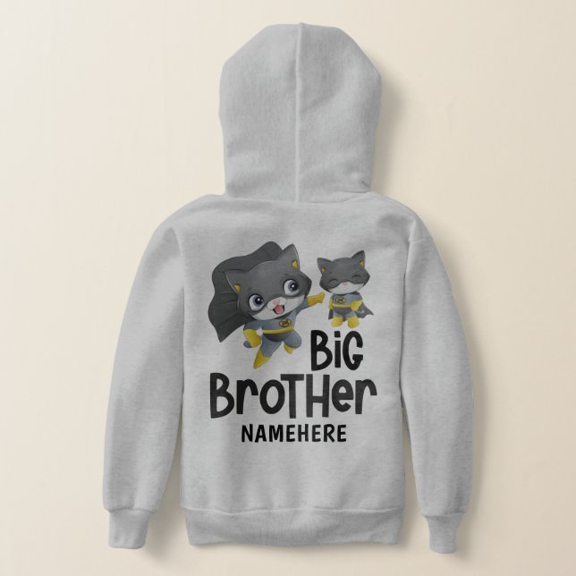 Anpassat namn för Big Brother Superassistance Cat  T Shirt (Laydown Baksida)