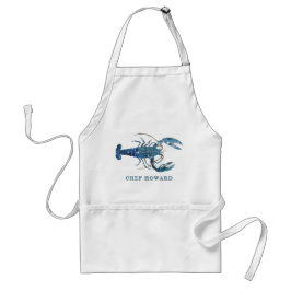 Anpassat namn för blå lobster förkläde