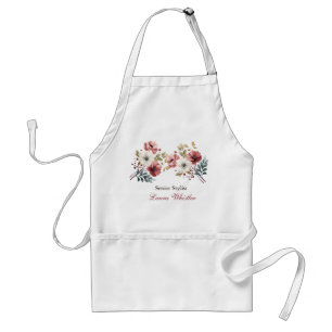Anpassat namn för Blommigten elegant Apron Förkläde