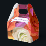 Anpassat namn för blommigtens design presentaskar<br><div class="desc">Färgstark blommigt. Anpassningsbarnas favoritrutor. Redigera text som du vill anpassa. Tanken på party-dekoration.</div>