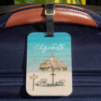 Anpassat namn för Blue Ocean Sandy Beach Photo
