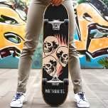 Anpassat namn för bränning av skal mini skateboard bräda 18,5 cm<br><div class="desc">Skateboard för egna namn för bränning av skullfyllnad</div>