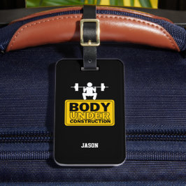 Anpassat namn för brödtext under konstruktion bagagebricka