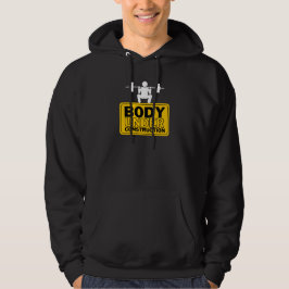 Anpassat namn för brödtext under konstruktion hoodie