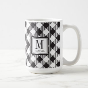 Anpassat namn för Buffalo Play Black and White Kaffemugg