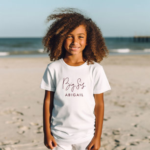 Anpassat namn för Burgundy Big Syrran T Shirt