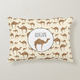 Anpassat namn för Camel Animal Mönster Prydnadskudde