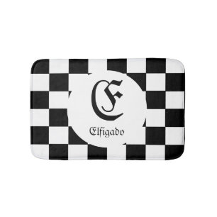 Anpassat namn för Chess Älskare - initialt Badrumsmatta