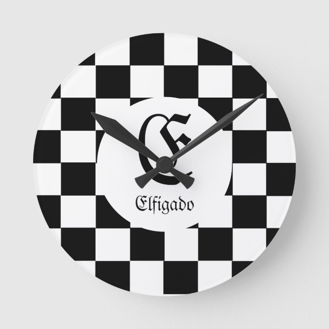 Anpassat namn för Chess-Klubb - början Rund Klocka (Framsida)