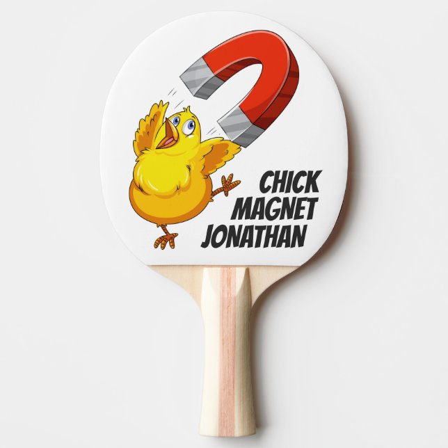 Anpassat namn för chick Magnet Pingisracket (Framsidan)