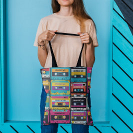 Anpassat namn för coola Vintage Kassett band Tygkasse