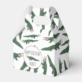 Anpassat namn för Cute Alligator Crokodile Mönster Presentaskar