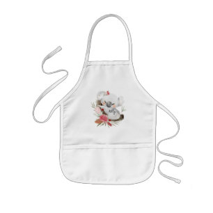 Anpassat namn för Cute Baby Koala Guld Speckle Barnförkläde