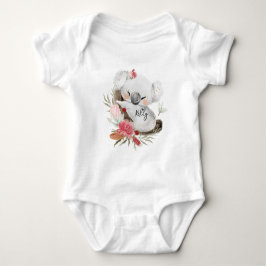 Anpassat namn för Cute Baby Koala Guld Speckle T Shirt