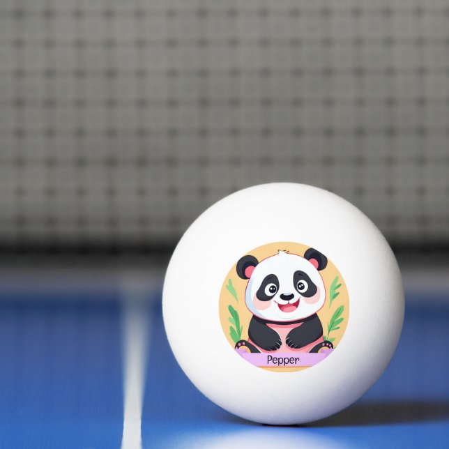 Anpassat namn för Cute Baby Panda Pingisboll (Netto)