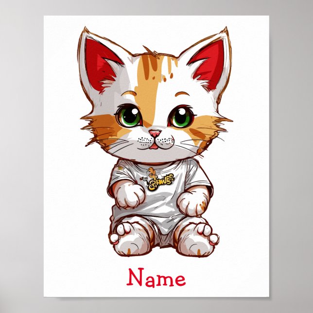 Anpassat namn för Cute Baby Poster (Framsidan)