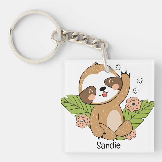 Anpassat namn för Cute Baby Sloth (Framsidan)