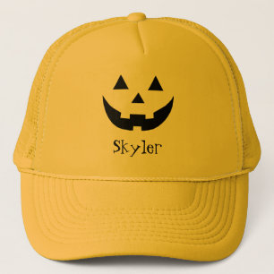 Anpassat namn för Cute Black Jack o lantern Hallow Keps