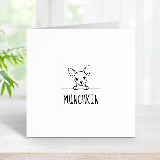Anpassat namn för Cute Chihuahua-Hund Stämpel (Skapare uppladdad)