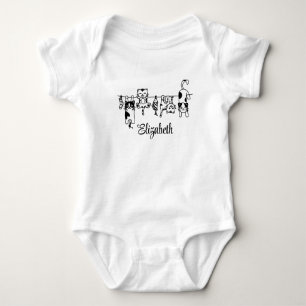 Anpassat namn för Cute Hanging Kittens T Shirt