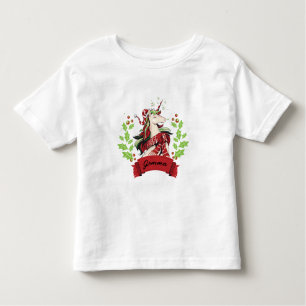 Anpassat namn för Cute Jul Unicorn T Shirt