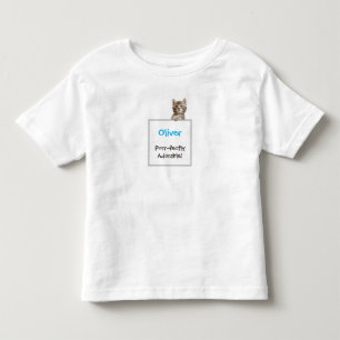 Anpassat namn för Cute Kat Kattunge T Shirt