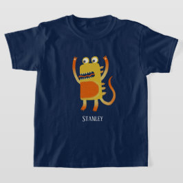 Anpassat namn för Cute Monster Stanley T Shirt