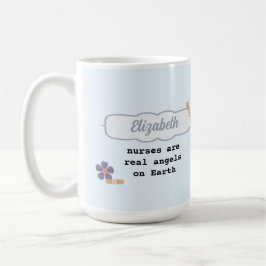 Anpassat namn för Cute Nalle Gift Mugg för sjukskö