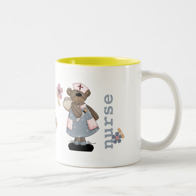 Anpassat namn för Cute Nalle Mugg för sjukförsäkri (Höger)