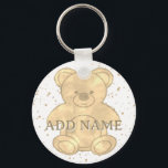 Anpassat namn för cute-Nalle, vattenfärg Nyckelring<br><div class="desc">Cute baby har vattenfärg. Vit bakgrund. Nyckelkedjor för anpassningsbar. Redigera namn om du vill anpassa. Tanken på björn älskare i alla åldrar.</div>