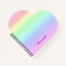 Anpassat namn för Cute Rainbow Gradient Heart