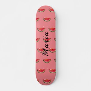 Anpassat namn för Cute-vattenmelon Mini Skateboard Bräda 18,5 Cm