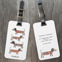 Anpassat namn för Dachshund Sause Hund