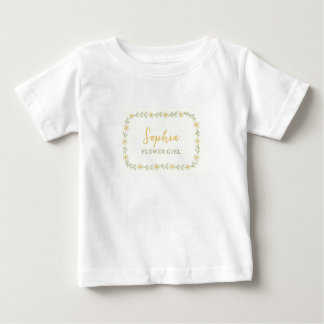 Anpassat namn för daisy Flower Girl Bröllop T Shirt