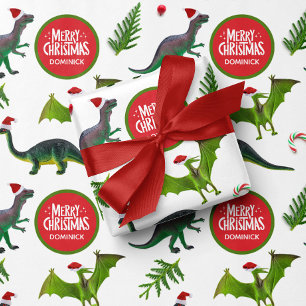 Anpassat namn för Dinosaur - jul Presentpapper