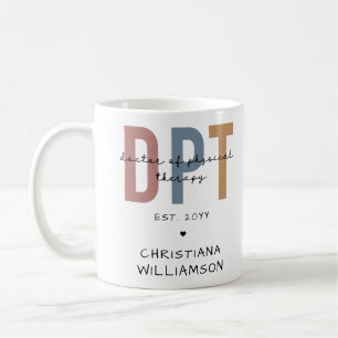 Anpassat namn för DPT Doktor vid fysisk behandling Kaffemugg