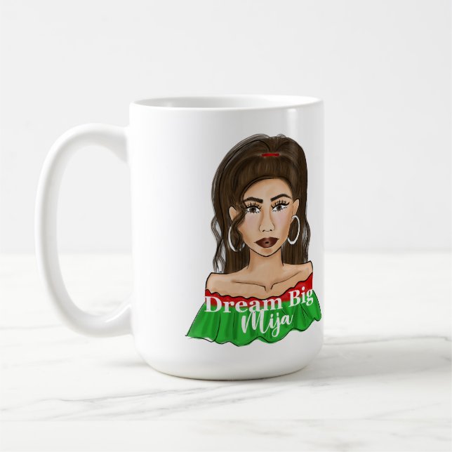 Anpassat namn för Dream Big Mija Kaffemugg (Vänster)