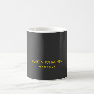 Anpassat namn för elegant med oformaterad Snyggt G Kaffemugg