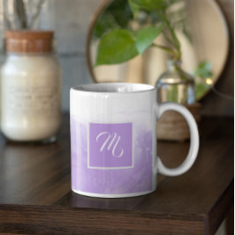 Anpassat namn för elegantens Lila Violet Kaffemugg