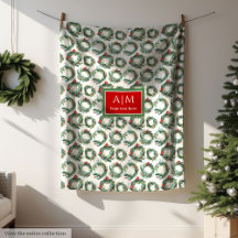 Anpassat namn för elegantens vattenfärg Julwrede