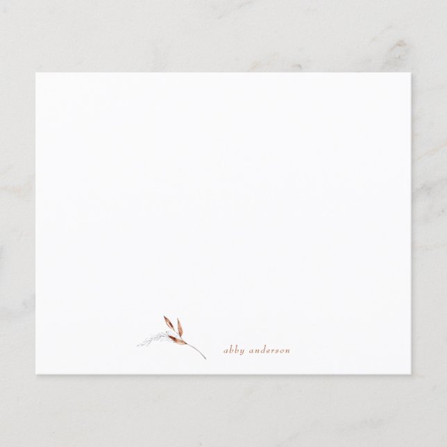 Anpassat namn för enkel Fall-minimalistisk Foliage (Framsida)