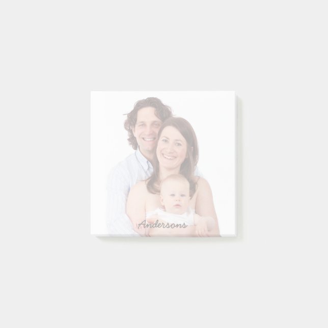 Anpassat namn för familjefotot - efterhandsanteckn post-it block (Framsida)