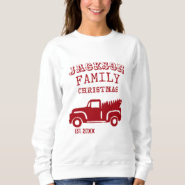 Anpassat namn för Family Farm Lastbil - jul T Shirt
