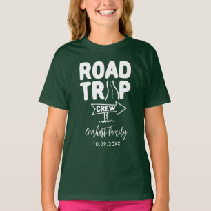 Anpassat namn för Family Vacation-typografi T Shirt