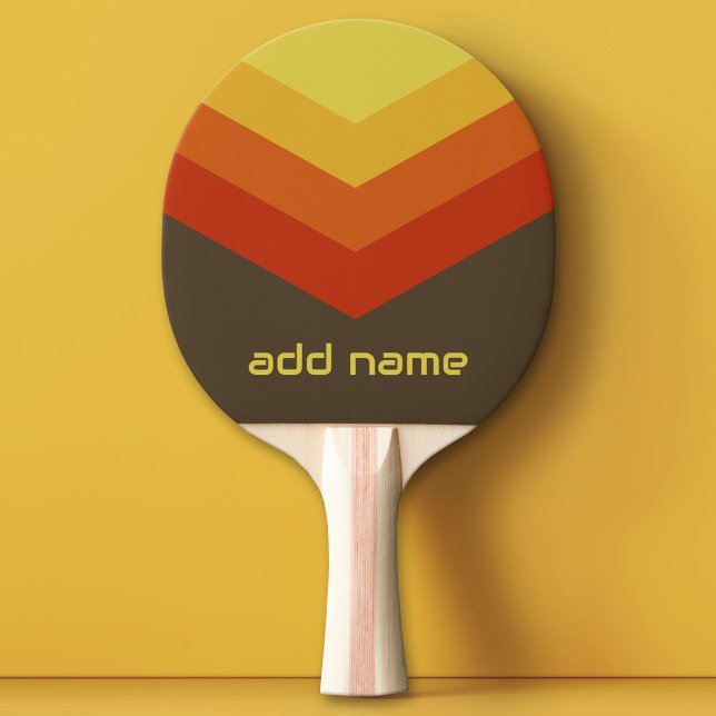 Anpassat namn för Färg-blocksdarr för vintage Wind Pingisracket (Custom Ping Pong Paddle)