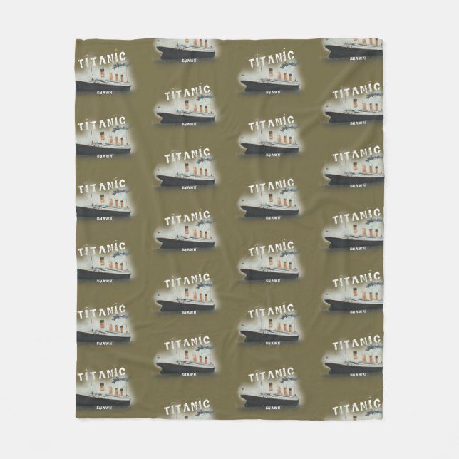 Anpassat namn för fetstil  fleecefilt (Framsidan)