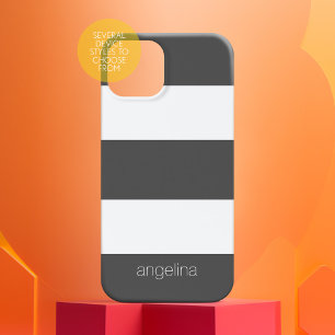 Anpassat namn för fetstil och modern vit stripe-Mö
